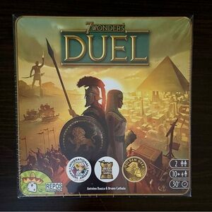 7 Wonders Duel — 2-Player Strategy Board Game, NEW & Sealed (Ages 10+, 30 min)
